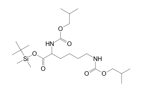 (t-butyl)dimethylsilyl N,N'-bis(isobutyloxycarbonyl)-2,6-diaminohexanoate
