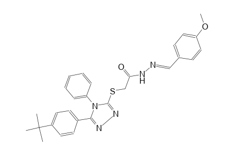acetic acid, [[5-[4-(1,1-dimethylethyl)phenyl]-4-phenyl-4H-1,2,4-triazol-3-yl]thio]-, 2-[(E)-(4-methoxyphenyl)methylidene]hydrazide