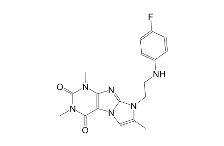 1H-imidazo[2,1-f]purine-2,4(3H,8H)-dione, 8-[2-[(4-fluorophenyl)amino]ethyl]-1,3,7-trimethyl-