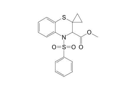 4-(benzenesulfonyl)-3-spiro[3H-1,4-benzothiazine-2,1'-cyclopropane]carboxylic acid methyl ester