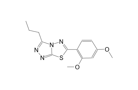 6-(2,4-dimethoxyphenyl)-3-propyl[1,2,4]triazolo[3,4-b][1,3,4]thiadiazole