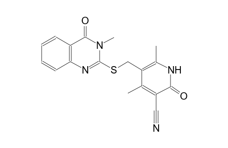 3-pyridinecarbonitrile, 5-[[(3,4-dihydro-3-methyl-4-oxo-2-quinazolinyl)thio]methyl]-1,2-dihydro-4,6-dimethyl-2-oxo-