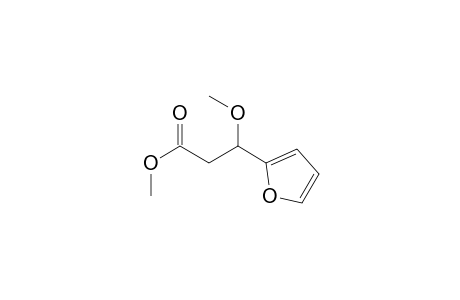 3-(2-furanyl)-3-methoxypropanoic acid methyl ester