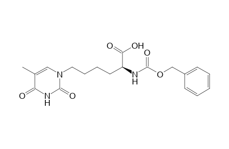 (2S)-Benzyloxycarbonylamino-6-(1-thyminyl)hexanoic acid