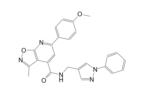 isoxazolo[5,4-b]pyridine-4-carboxamide, 6-(4-methoxyphenyl)-3-methyl-N-[(1-phenyl-1H-pyrazol-4-yl)methyl]-