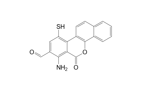 7-Amino-10-(mercapto)-6-oxo-6H-dibenzo[c,h]chromene-8-carbaldehyde