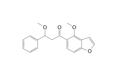 3-Methoxy-1-(4-methoxy-1-benzofuran-5-yl)-3-phenyl-propan-1-one