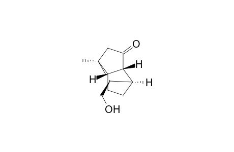 1,4-Methanopentalen-3(2H)-one, hexahydro-7-(hydroxymethyl)-1-methyl-, (1.alpha.,3a.beta.,4.alpha.,6a.beta.,7R*)-(.+-.)-
