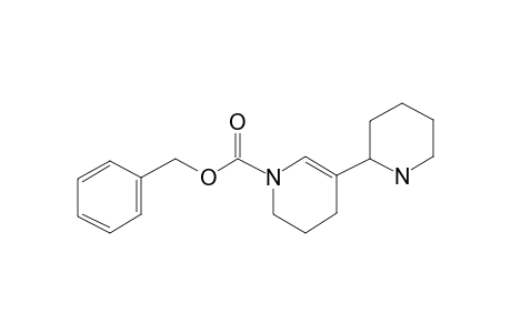 1(2H)-Pyridinecarboxylic acid, 3,4-dihydro-5-(2-piperidinyl)-, phenylmethyl ester