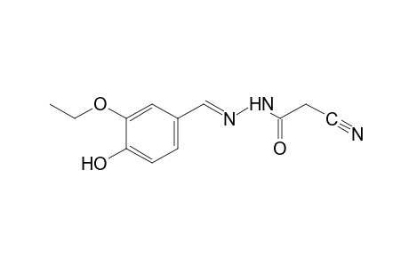 cyanoacetic acid, (3-ethoxy-4-hydroxybenzylidene)hydrazide