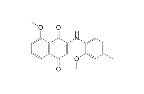 8-Methoxy-2-(2-methoxy-4-methyl-anilino)-1,4-naphthoquinone