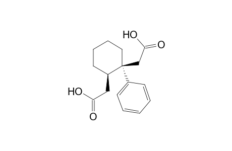 1,2-Cyclohexanediacetic acid, 1-phenyl-, cis-