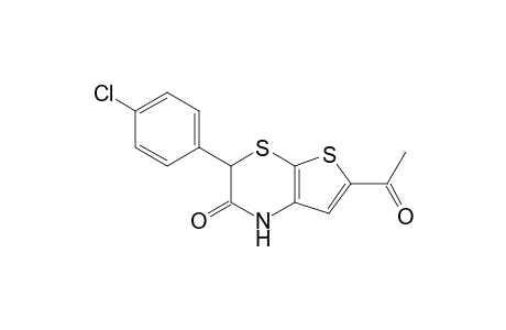 3-(4-chlorophenyl)-6-ethanoyl-1H-thieno[2,3-b][1,4]thiazin-2-one