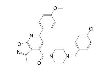 isoxazolo[5,4-b]pyridine, 4-[[4-[(4-chlorophenyl)methyl]-1-piperazinyl]carbonyl]-6-(4-methoxyphenyl)-3-methyl-