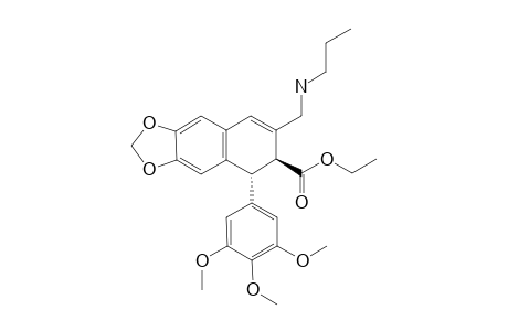 ETHYL_9-PROPYLAMINO-9-DEOXY-ALPHA-APOPICROPODOPHYLLATE