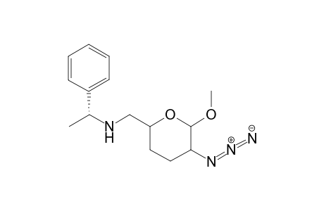 Methyl 2-azido-2,3,4,6-tetradeoxy-6-[(1R)-phenylethylamino]-.beta.(.alpha.)-,D-threo(erythro)-hexopyranoside