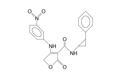 4-(3-Nitro-phenylamino)-3-(N-[2-phenyl-cycloprop-1-yl]-carbamoyl)-2(5H)-furanone