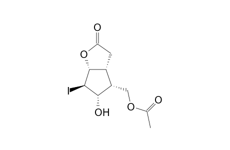 [(3aR,4R,5S,6R,6aR)-5-hydroxy-6-iodo-2-oxo-3,3a,4,5,6,6a-hexahydrocyclopenta[b]furan-4-yl]methyl acetate
