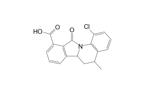 1-Chloranyl-5-methyl-11-oxidanylidene-6,6a-dihydro-5H-isoindolo[2,1-a]quinoline-10-carboxylic acid