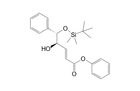 (4RS,5SR,E)-phenyl 5-(tert-butyldimethylsilyloxy)-4-hydroxy-5-phenylpent-2-enoate