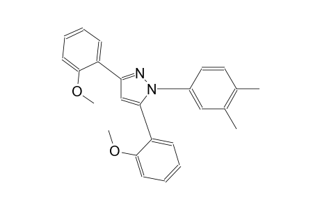 1-(3,4-dimethylphenyl)-3,5-bis(2-methoxyphenyl)-1H-pyrazole