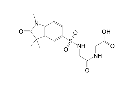acetic acid, [[[[(2,3-dihydro-1,3,3-trimethyl-2-oxo-1H-indol-5-yl)sulfonyl]amino]acetyl]amino]-