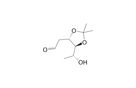 2-[(4S,5S)-2,2-dimethyl-5-[(1R)-1-oxidanylethyl]-1,3-dioxolan-4-yl]ethanal