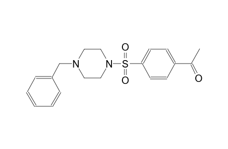 1-(4-[(4-Benzyl-1-piperazinyl)sulfonyl]phenyl)ethanone