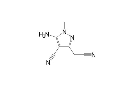 1H-pyrazole-3-acetonitrile, 5-amino-4-cyano-1-methyl-