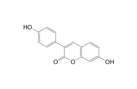 2H-1-benzopyran-2-one, 7-hydroxy-3-(4-hydroxyphenyl)-