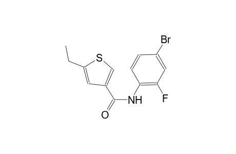 N-(4-bromo-2-fluorophenyl)-5-ethyl-3-thiophenecarboxamide