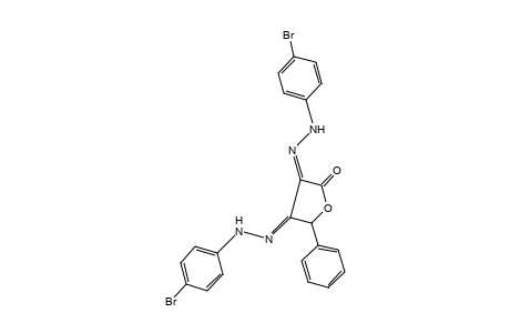 5-PHENYL-2,3,4(5H)-FURANTRIONE, 3,4-BIS[(p-BROMOPHENYL)HYDRAZONE]