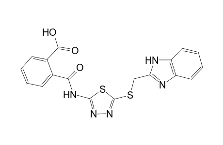 2-[({5-[(1H-benzimidazol-2-ylmethyl)sulfanyl]-1,3,4-thiadiazol-2-yl}amino)carbonyl]benzoic acid