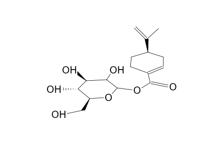 PERILLOSIDE-B;1-BETA-D-GLUCOPYRANOSYL-(-)-PERILLATE