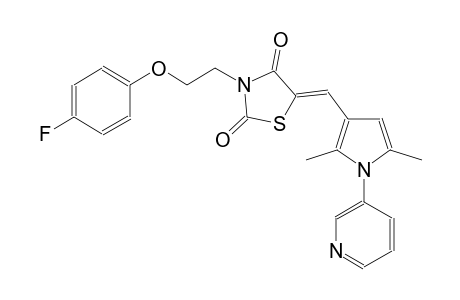 2,4-thiazolidinedione, 5-[[2,5-dimethyl-1-(3-pyridinyl)-1H-pyrrol-3-yl]methylene]-3-[2-(4-fluorophenoxy)ethyl]-, (5Z)-