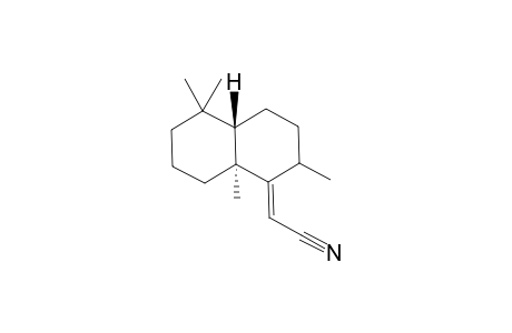 (E)-2-((4aS,8aS)-2,5,5,8a-tetramethyloctahydronaphthalen-1(2H)-ylidene)acetonitrile