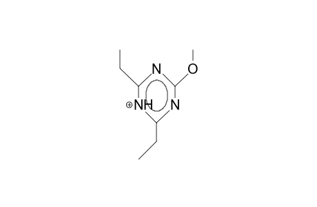2-Methoxy-4,6-diethyl-1,3,5-triazine cation