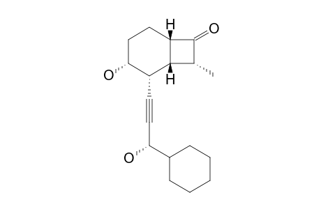 (1S,2R,3R,6S,8R)-2-[(3S)-3-cyclohexyl-3-hydroxyprop-1-ynyl]-3-hydroxy-8-methylbicyclo[4.2.0]octan-7-one