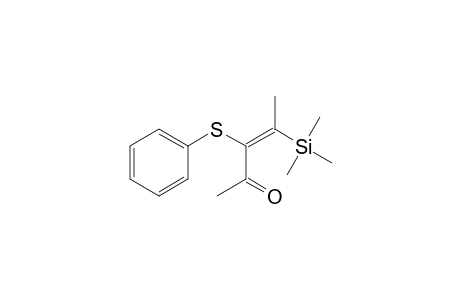 3-Penten-2-one, 3-(phenylthio)-4-(trimethylsilyl)-, (E)-