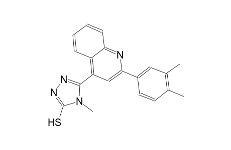 5-[2-(3,4-dimethylphenyl)-4-quinolinyl]-4-methyl-4H-1,2,4-triazole-3-thiol