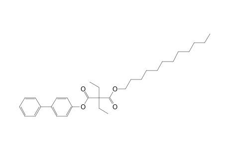 Diethylmalonic acid, 4-biphenyl dodecyl ester