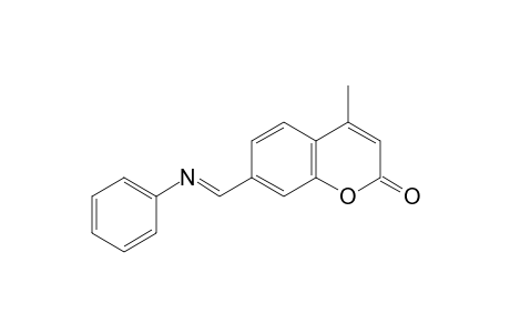 Coumarine, 4-methyl-7-phenyliminomethyl-