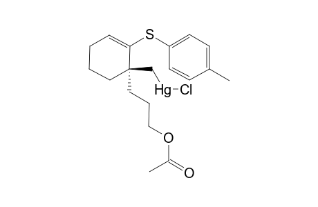 (1R)-[1-(3-Acetoxypropyl)-2-(p-tolylthio)cyclohex-2-en-1-yl]methylmercury chloride