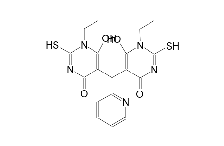 1-ethyl-5-[(1-ethyl-6-hydroxy-4-oxo-2-sulfanyl-1,4-dihydro-5-pyrimidinyl)(2-pyridinyl)methyl]-6-hydroxy-2-sulfanyl-4(1H)-pyrimidinone