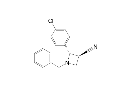trans-1-Benzyl-2-(4-chlorophenyl)-3-cyanoazetidine