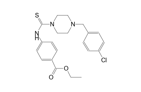 benzoic acid, 4-[[[4-[(4-chlorophenyl)methyl]-1-piperazinyl]carbonothioyl]amino]-, ethyl ester