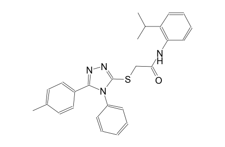 N-(2-isopropylphenyl)-2-{[5-(4-methylphenyl)-4-phenyl-4H-1,2,4-triazol-3-yl]sulfanyl}acetamide