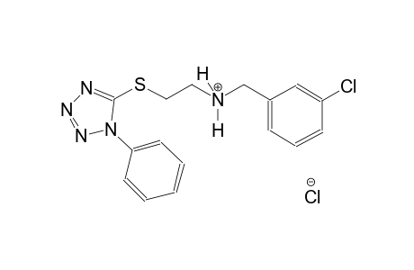 N-(3-chlorobenzyl)-2-[(1-phenyl-1H-tetraazol-5-yl)sulfanyl]ethanaminium chloride