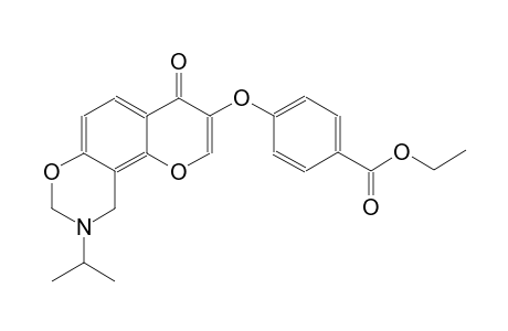 benzoic acid, 4-[[9,10-dihydro-9-(1-methylethyl)-4-oxo-4H,8H-pyrano[2,3-f][1,3]benzoxazin-3-yl]oxy]-, ethyl ester