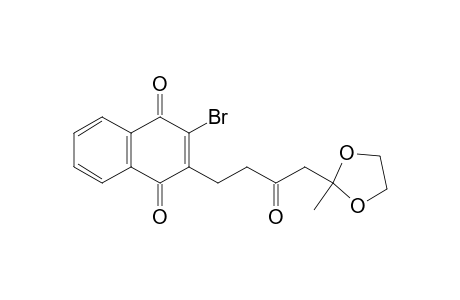 2-Bromo-3-[4-(2-methyl-[1,3]dioxolan-2-yl)-3-oxobutyl]-[1,4]naphthoquinone